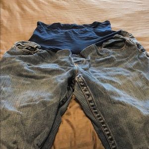 Motherhood Maternity cutoff jeans